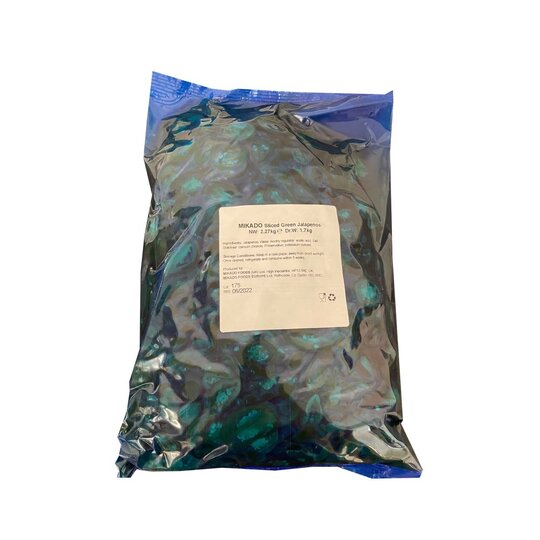 Mikado jalapeno plátky sáčok 2,27kg - kv009