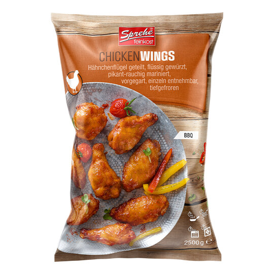 Sprehe kuracie bbq krídla 2500g mrazené - MS0035