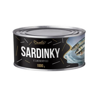 BASSTA Sardinky v slnečnicovom oleji 1000g
