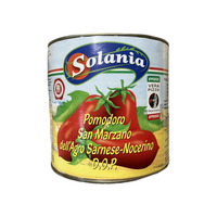 SOLANIA Paradajky lúpané celé 2550g San Marzano