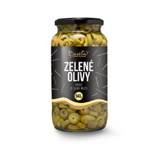 BASSTA Olivy zelené krájané 935g