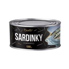 BASSTA Sardinky v slnečnicovom oleji 1000g