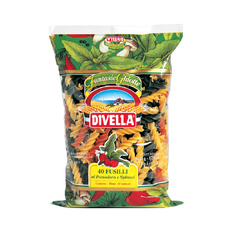 DIVELLA Fusilli trojfarebné 500g